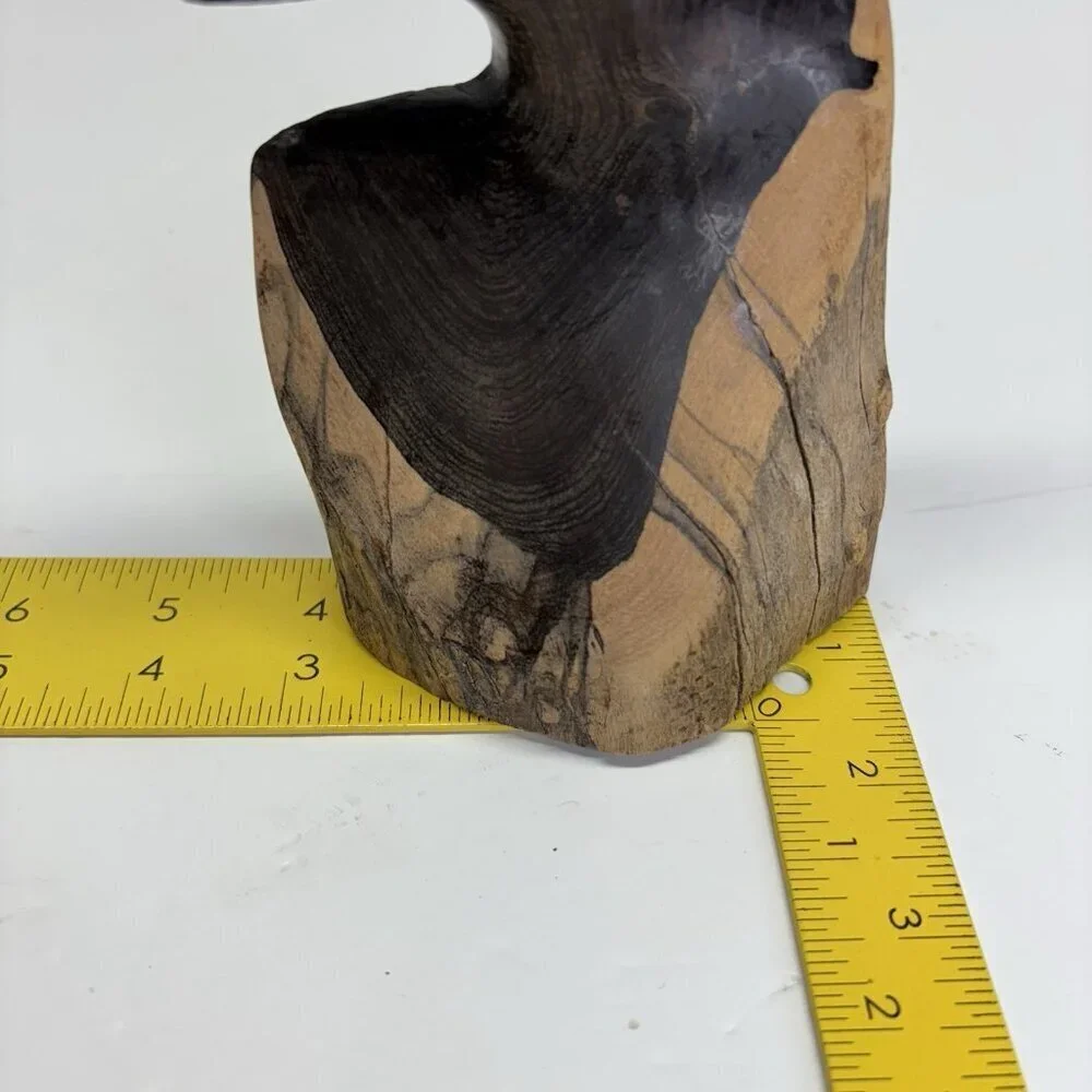 VTG. Original Kenyan Hand Carved African Male Bust Head‎ Wood - Picture 12 of 13